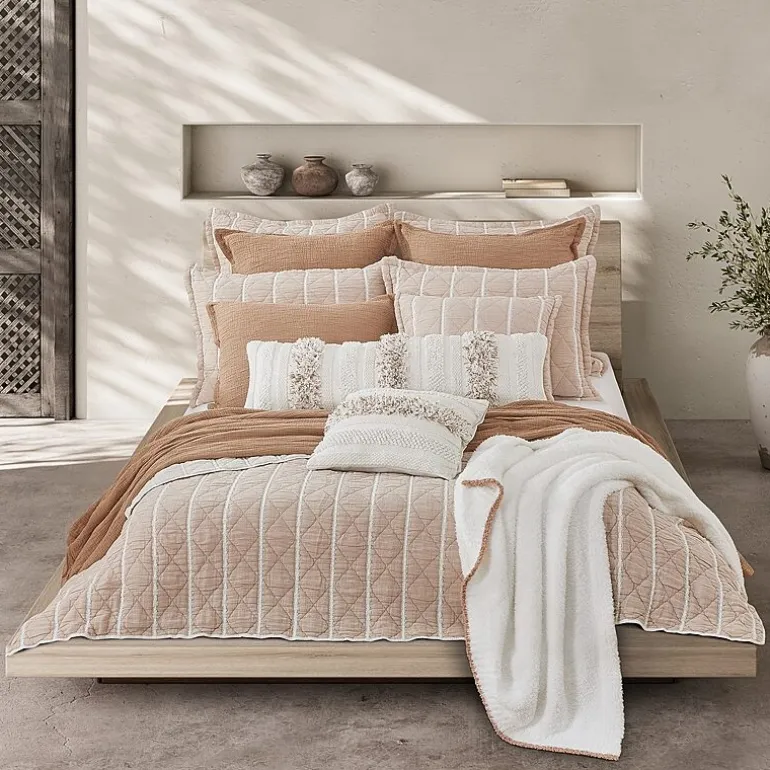 Queen Street Sand & Stone Reversible Lightweight Throw