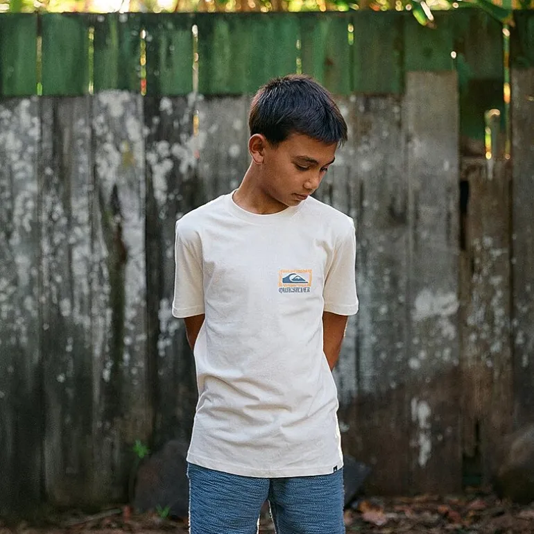 Quiksilver Big Kid Boys Crew Neck Short Sleeve Regular Fit Graphic T-Shirt