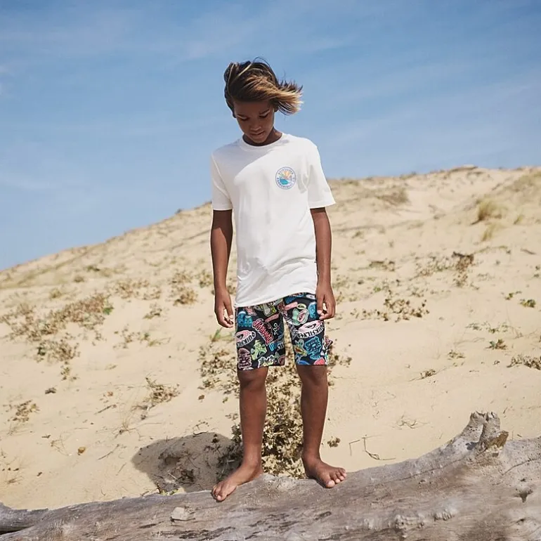 Quiksilver Big Kid Boys Crew Neck Short Sleeve Regular Fit Graphic T-Shirt