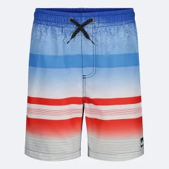 Quiksilver Big Kid Boys Striped Swim Trunks