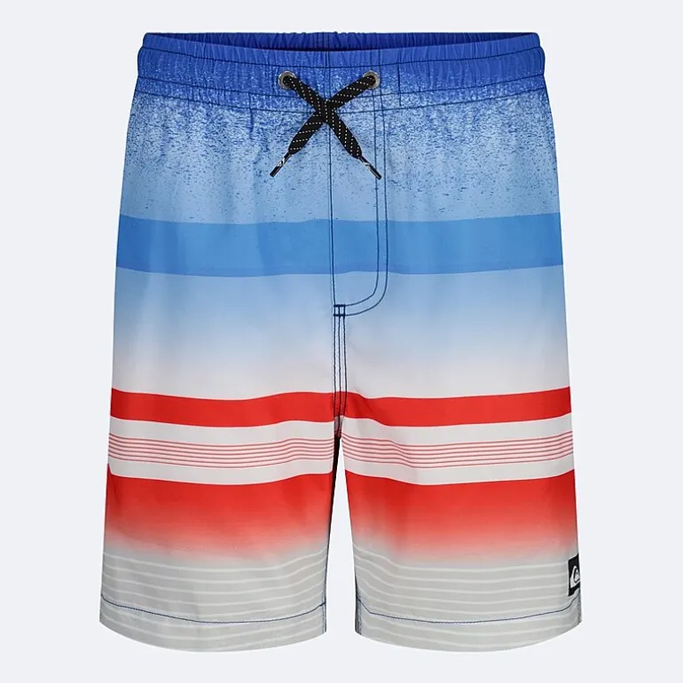 Quiksilver Big Kid Boys Striped Swim Trunks