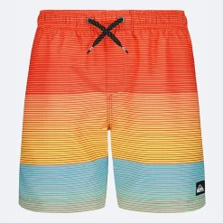 Quiksilver Big Kid Boys Striped Swim Trunks