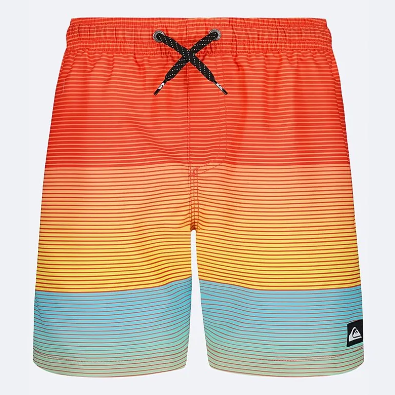 Quiksilver Big Kid Boys Striped Swim Trunks
