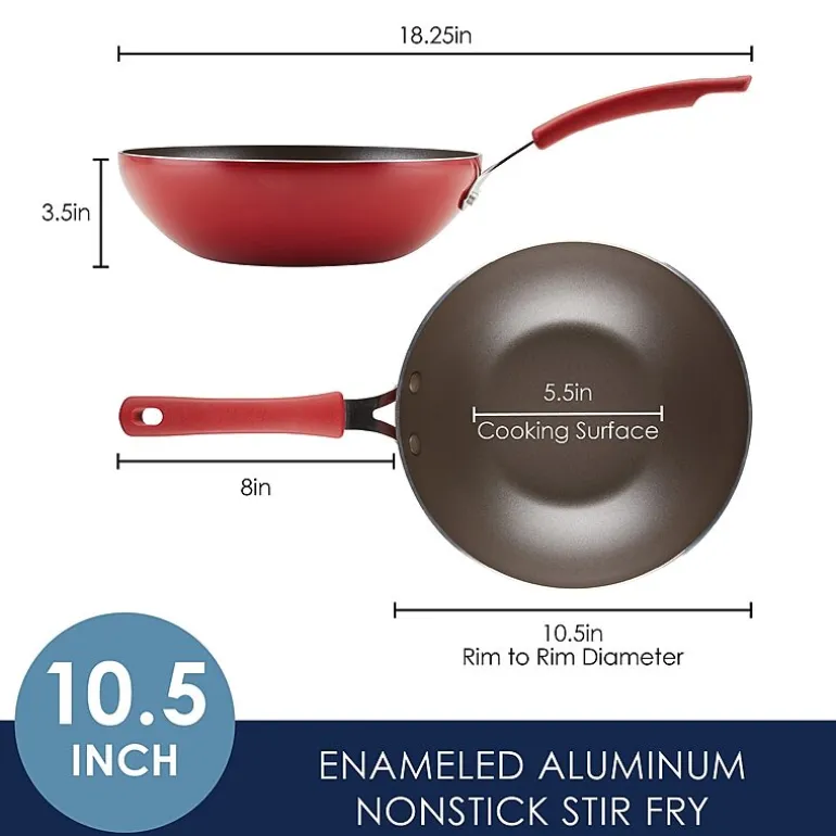 Rachael Ray Cook + Create 10.5" Non-Stick Stir Fry Pan