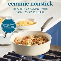Rachael Ray Cucina Ceramic Non-Stick 3-qt. Saute Pan