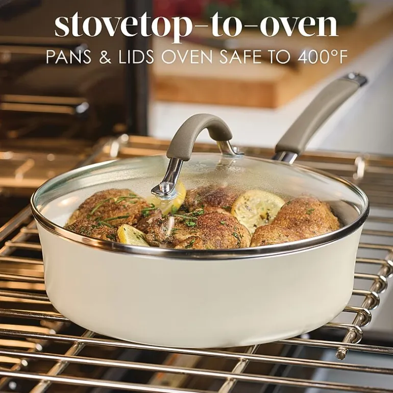 Rachael Ray Cucina Ceramic Non-Stick 3-qt. Saute Pan