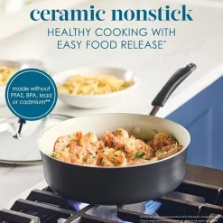 Rachael Ray Cucina Ceramic Non-Stick 3-qt. Saute Pan