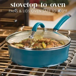 Rachael Ray Cucina Ceramic Non-Stick 3-qt. Saute Pan
