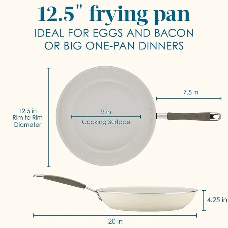 Rachael Ray Cucina Ceramic Non-Stick 12.5" Frying Pan