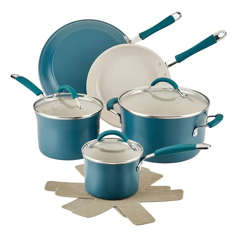 Rachael Ray Cucina Ceramic 10-pc. Non-Stick Cookware Set