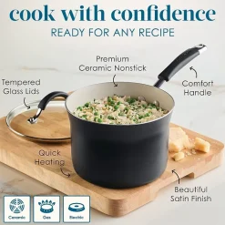Rachael Ray Cucina Ceramic 10-pc. Non-Stick Cookware Set
