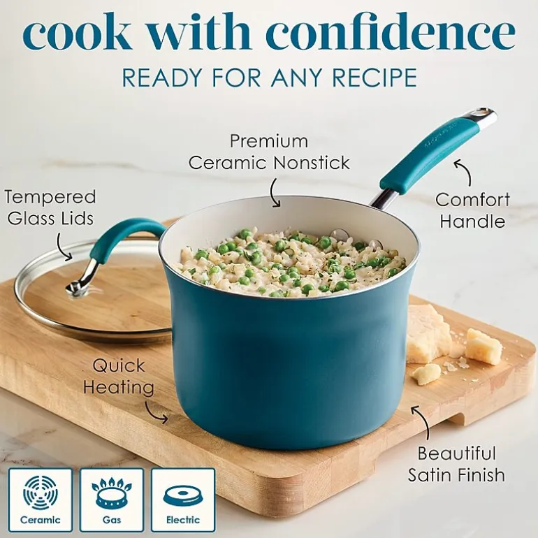 Rachael Ray Cucina Ceramic 10-pc. Non-Stick Cookware Set