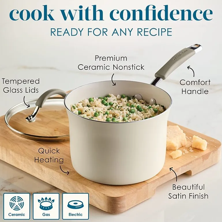 Rachael Ray Cucina Ceramic 10-pc. Non-Stick Cookware Set