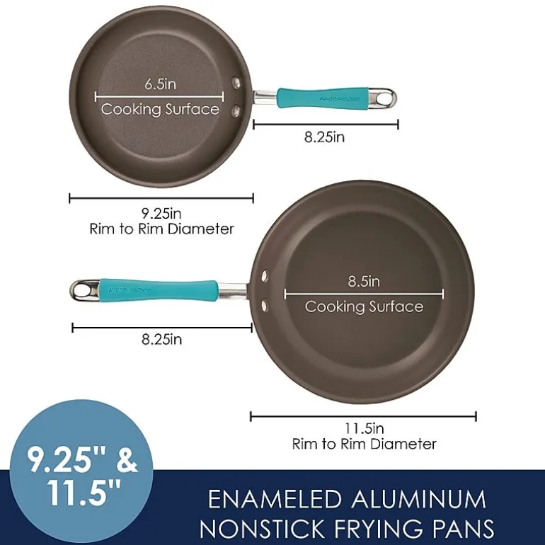 Rachael Ray Cucina 2-pc. Non-Stick Skillet Set