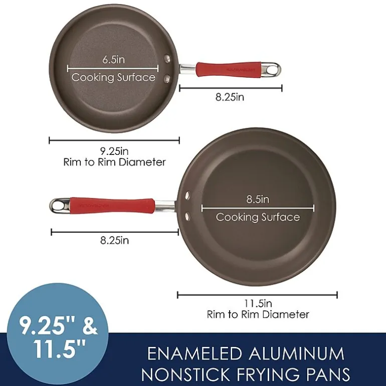Rachael Ray Cucina 2-pc. Non-Stick Skillet Set