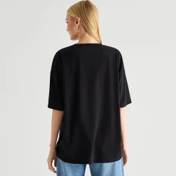 Ramen Oversized Tee Womens Juniors Crew Neck Short Sleeve Oversized Graphic T-Shirt