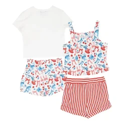 Rare Editions Americana Toddler Girls 4-pc. Short Set