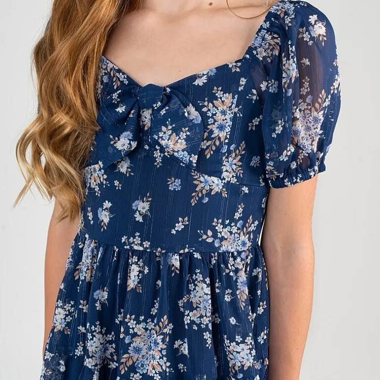 Rare Editions Big Kid Girls Short Sleeve A-Line Dress