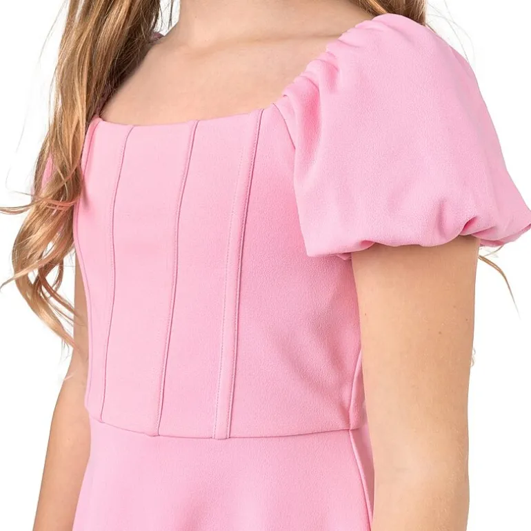 Rare Editions Big Kid Girls Short Sleeve Balloon A-Line Dress