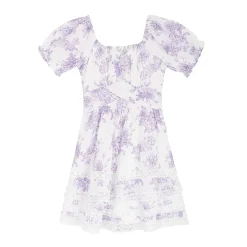 Rare Editions Big Kid Girls Short Sleeve A-Line Dress
