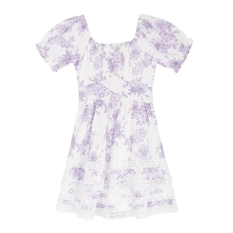 Rare Editions Big Kid Girls Short Sleeve A-Line Dress