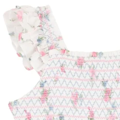 Rare Editions Big Kid Girls Sleeveless Ruffled Floral Maxi Dress