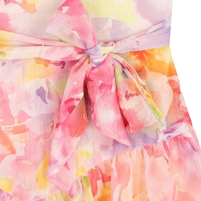 Rare Editions Big Kid Girls Sleeveless Floral Romper