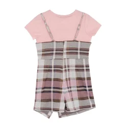 Rare Editions Romper Big Kid Girls Plaid 2-pc. Dress Set