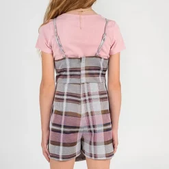 Rare Editions Romper Big Kid Girls Plaid 2-pc. Dress Set