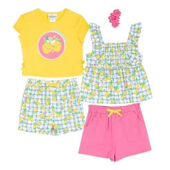 Rare Editions Toddler Girls 4-pc. Short Set