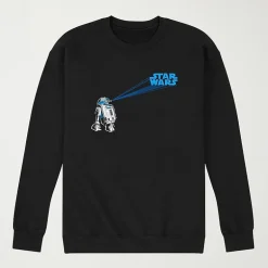R2d2 Mens Crew Neck Long Sleeve Star Wars Sweatshirt