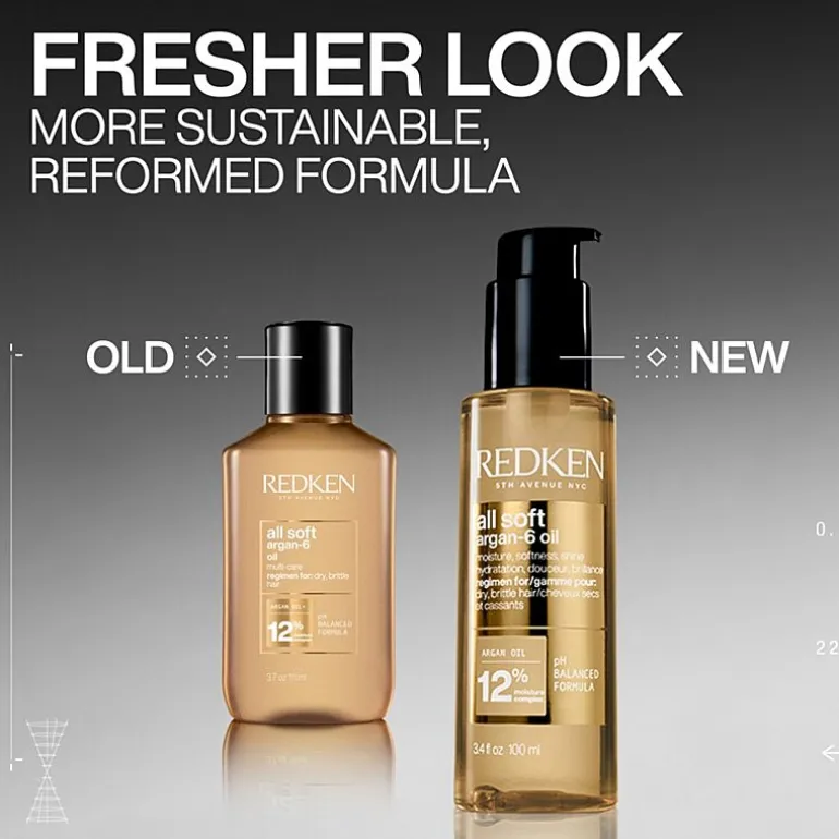 Redken All Soft Argan-6 Hair Oil 3.4 oz.