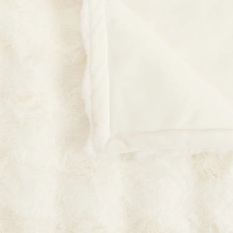 Regal Home Bubble Faux Fur 50x70 Washable Midweight Throw