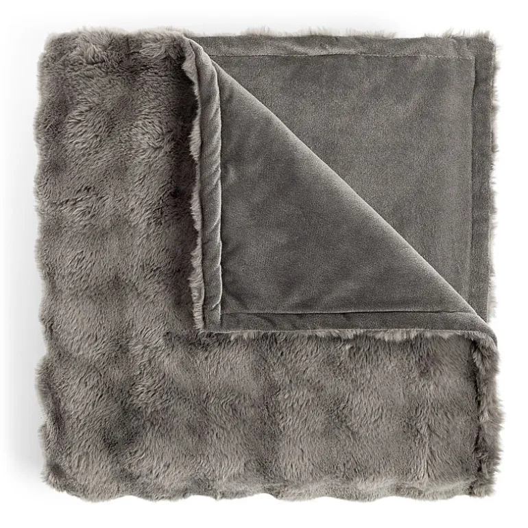 Regal Home Bubble Faux Fur 50x70 Washable Midweight Throw