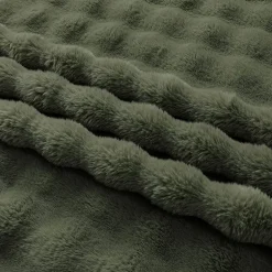 Regal Home Bubble Faux Fur 50x70 Washable Midweight Throw