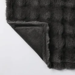 Regal Home Bubble Faux Fur 50x70 Washable Midweight Throw