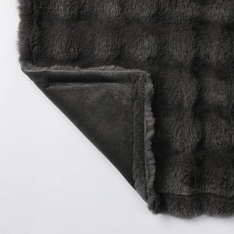 Regal Home Bubble Faux Fur 50x70 Washable Midweight Throw
