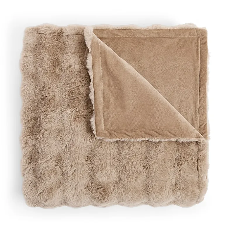 Regal Home Bubble Faux Fur 50x70 Washable Midweight Throw
