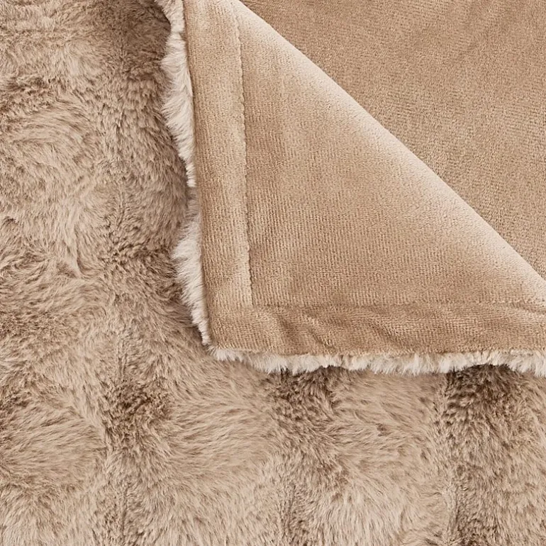 Regal Home Bubble Faux Fur 50x70 Washable Midweight Throw