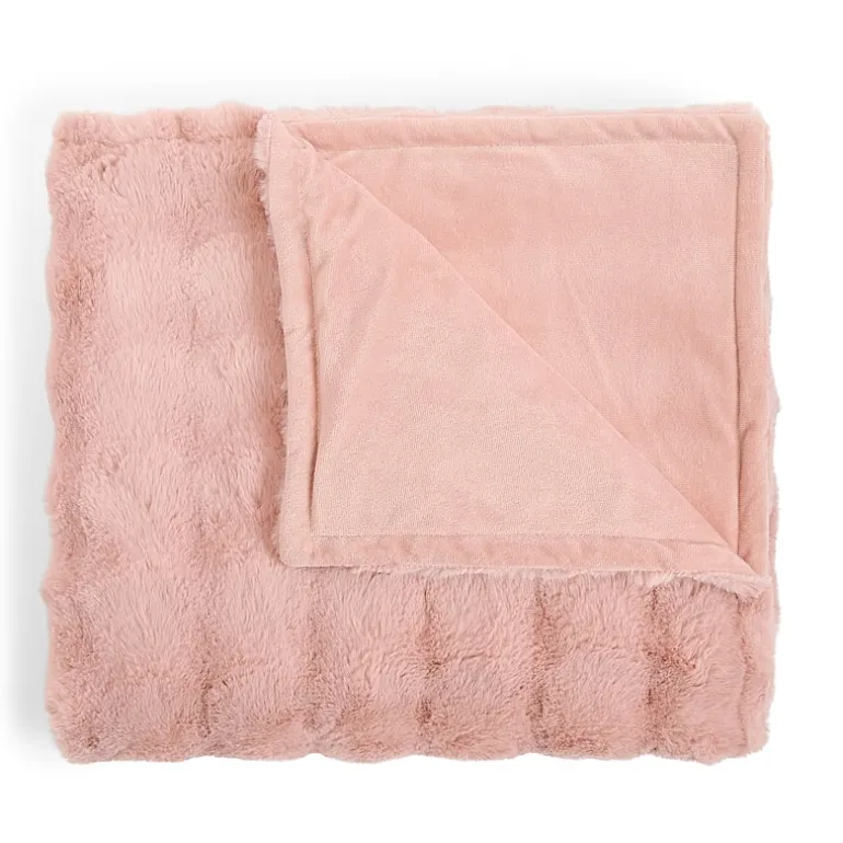 Regal Home Bubble Faux Fur 50x70 Washable Midweight Throw