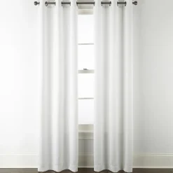 Regal Home Delaney Diamond Grommet Top Embossed Blackout Set of 2 Curtain Panel