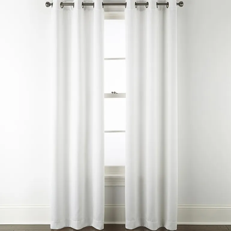 Regal Home Delaney Diamond Grommet Top Embossed Blackout Set of 2 Curtain Panel