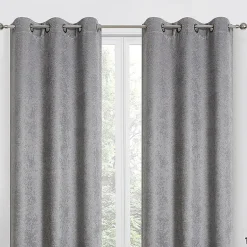Regal Home Diamond Embossed Grommet Top Energy Saving Blackout Set of 2 Curtain Panel