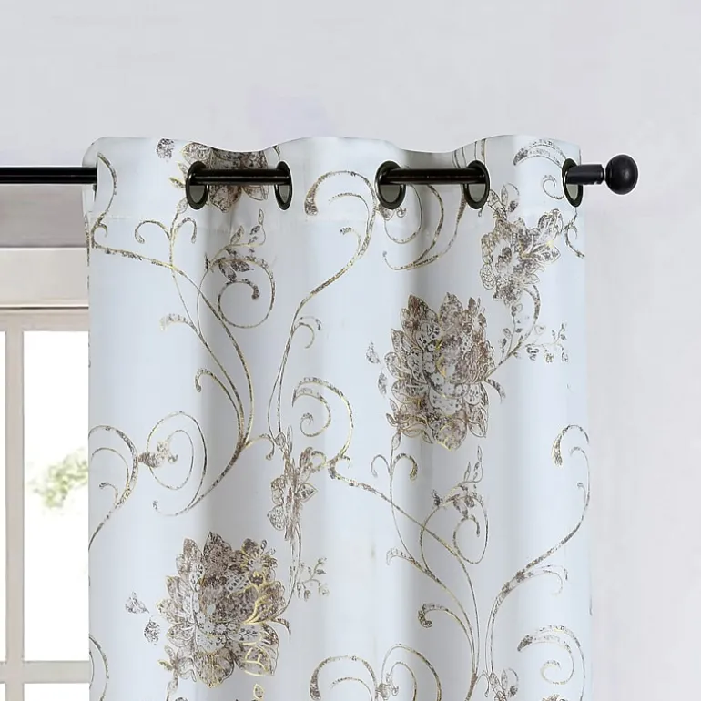Regal Home Hendrix Grommet Top Blackout Set of 2 Curtain Panel