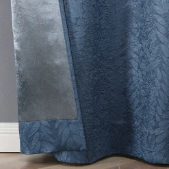 Regal Home Joelle Embossed Grommet Top Energy Saving Blackout Set of 2 Curtain Panel