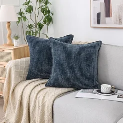 Regal Home Lila Ribbed Down Alt 20x20 Square Throw Pillow