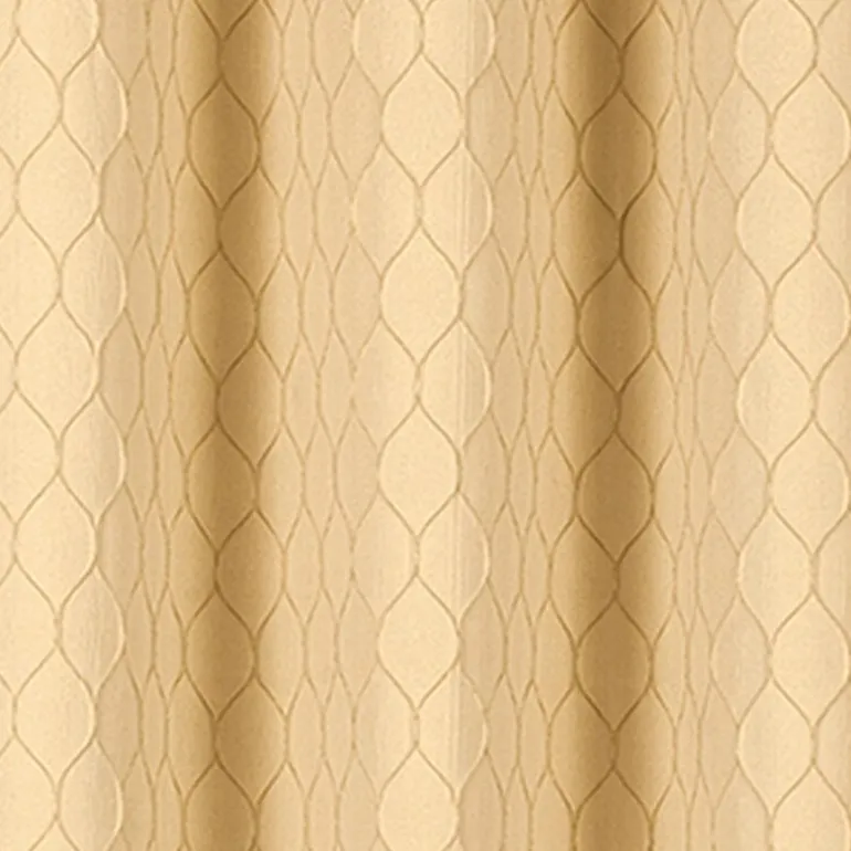Regal Home Mackenna Jacquard Grommet Top Light-Filtering Set of 2 Curtain Panel
