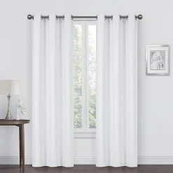 Regal Home Mackenna Jacquard Grommet Top Light-Filtering Set of 2 Curtain Panel