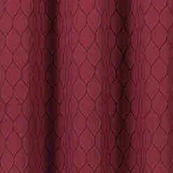 Regal Home Mackenna Jacquard Grommet Top Light-Filtering Set of 2 Curtain Panel
