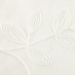 Regal Home Meadow Rod Pocket Embroidered Sheer Single Curtain Panel